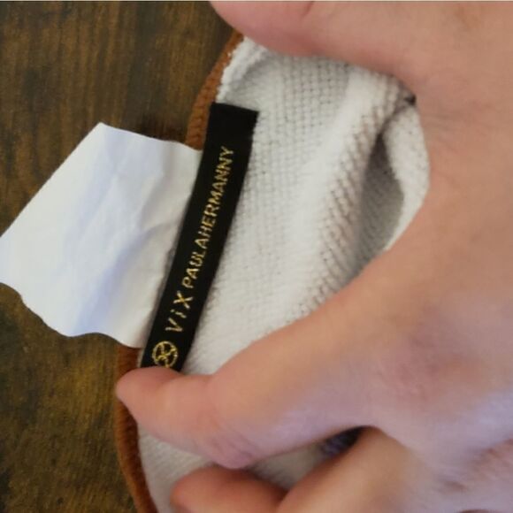 𝅺VIX Paula Hermanny  lotus flower beach towel blue and brown - Picture 3 of 3